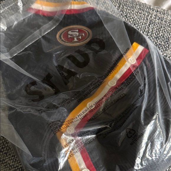 NWT Staud 49er Maxi Dress with Red and Yellow Accents Small - Picture 3 of 3